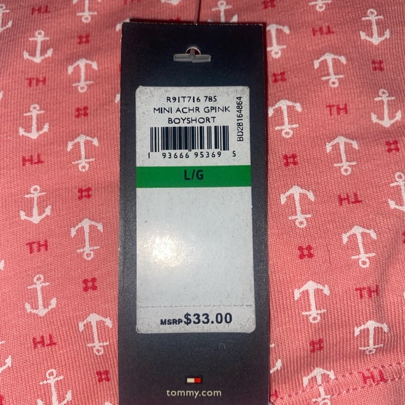 Tommy Hilfiger Boyshort Panties Set of 3 Pink, Blue and White - Picture 5 of 5